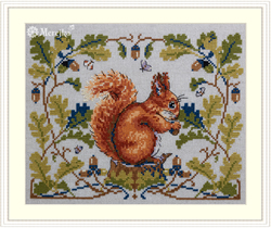 Cross stitch kit Squirrel - Merejka