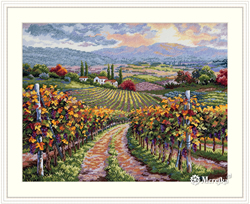 Cross stitch kit Vineyard Hill - Merejka