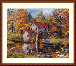 Cross stitch kit Watermill - Merejka