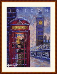 Cross stitch kit Visit London - Merejka