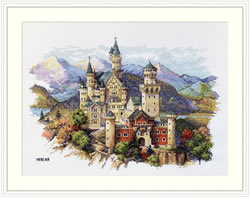 Cross stitch kit Neuschwanstein Castle - Merejka