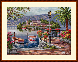 Cross stitch kit Lago del Porto - Merejka