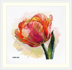 Cross stitch kit Parrot Tulip - Merejka