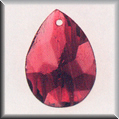 Glass Treasures Marbled Teardrop-Garnet - Mill Hill