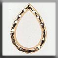 Glass Treasures Open Faceted Teardrop-Gold - Mill Hill