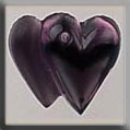 Glass Treasures Doubled Heart-Amethyst - Mill Hill