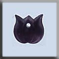 Glass Treasures Very Small Tulip-Matte Amethyst. - Mill Hill