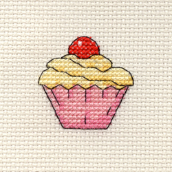 Cross Stitch Kit Cupcake - Mouseloft