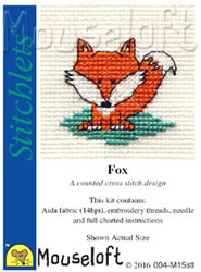 Cross stitch kit Fox - Mouseloft