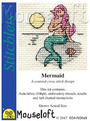 Cross stitch kit Mermaid - Mouseloft