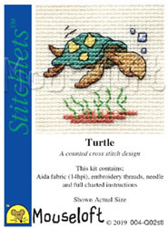 Cross stitch kit Turtle - Mouseloft