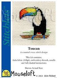 Borduurpakket Toucan - Mouseloft