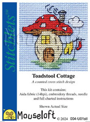 Borduurpakket Toadstool Cottage - Mouseloft