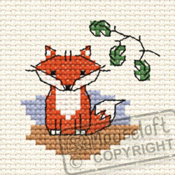 Cross Stitch Kit Ferdinand Fox in the Woods - Mouseloft