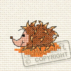 Cross Stitch Kit Harriet Hedgehog in the Woods - Mouseloft