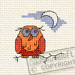 Cross Stitch Kit Old Ollie Owl in the Woods - Mouseloft