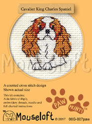 Cross stitch kit Cavalier King Charles Spaniel - Mouseloft