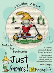 Cross stitch kit Scooting About - Mouseloft