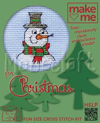 Cross stitch kit Snowman - Mouseloft