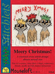 Borduurpakket Meery Christmas! - Mouseloft