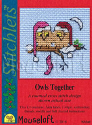 Borduurpakket Owls Together - Mouseloft