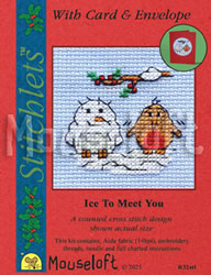 Cross stitch kit Ice to Meet You - Mouseloft