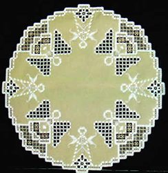 Hardanger Chart Angels Around Doily - Nordic Needle