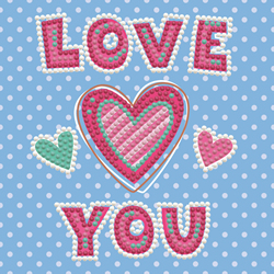 Diamond Dotz LOVE YOU - Needleart World