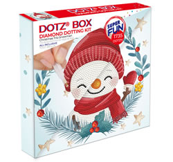 Diamond Dotz Dotz Box - Christmas Snowman - Needleart World