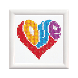 Diamond Dotz LOVE with Frame - Needleart World