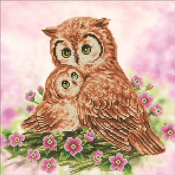 Diamond Dotz Mother & Baby Owl - Needleart World