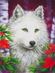 Diamond Dotz White Wolf - Needleart World