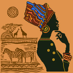 Diamond Dotz African Elegance - Needleart World