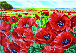 Diamond Dotz 
Red Poppy Field - Needleart World