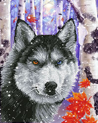 Diamond Dotz Forest Wolf - Needleart World