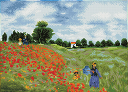 Diamond Dotz Poppy Fields (aprs Monet) - Needleart World