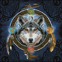 Diamond Dotz Celtic Wolf Guide - Needleart World