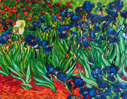 Diamond Dotz Irises (Van Gogh) - Needleart World