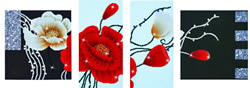 Diamond Dotz Art Deco Poppies - Needleart World