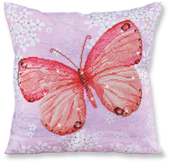 Diamond Dotz Kussen - Papillon Abricot - Needleart World