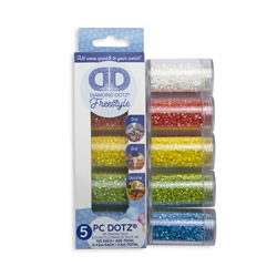 Diamond Dotz Dotz in Cilinders 5x 12 gr - AB - Needleart World