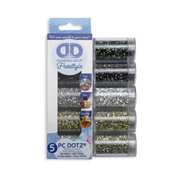 Diamond Dotz Dotz in Cilinders 5x 12 gr - Metallic - Needleart World