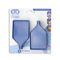 Diamond Dotz Blue Trays with pouring lip - 8 pieces - Needleart World