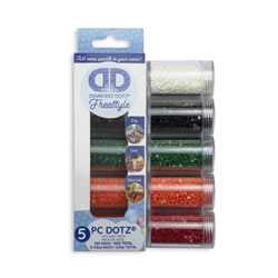 Diamond Dotz Dotz in Cylinders 5x 12 g - Holiday - Needleart World