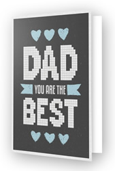 Diamond Dotz Greeting Card Best Dad - Needleart World