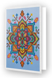 Diamond Dotz Greeting Card Blue Star - Needleart World