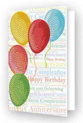 Diamond Dotz Greeting Card Balloons on High - Needleart World