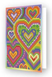 Diamond Dotz Greeting Card Heart Mosaic - Needleart World
