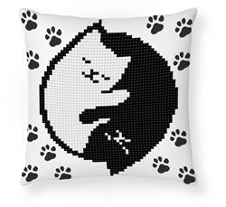 Diamond Dotz Kitty Glow Mini Pillow - Needleart World