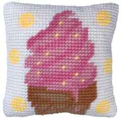 Kussen borduurpakket Icecream Dream - Needleart World